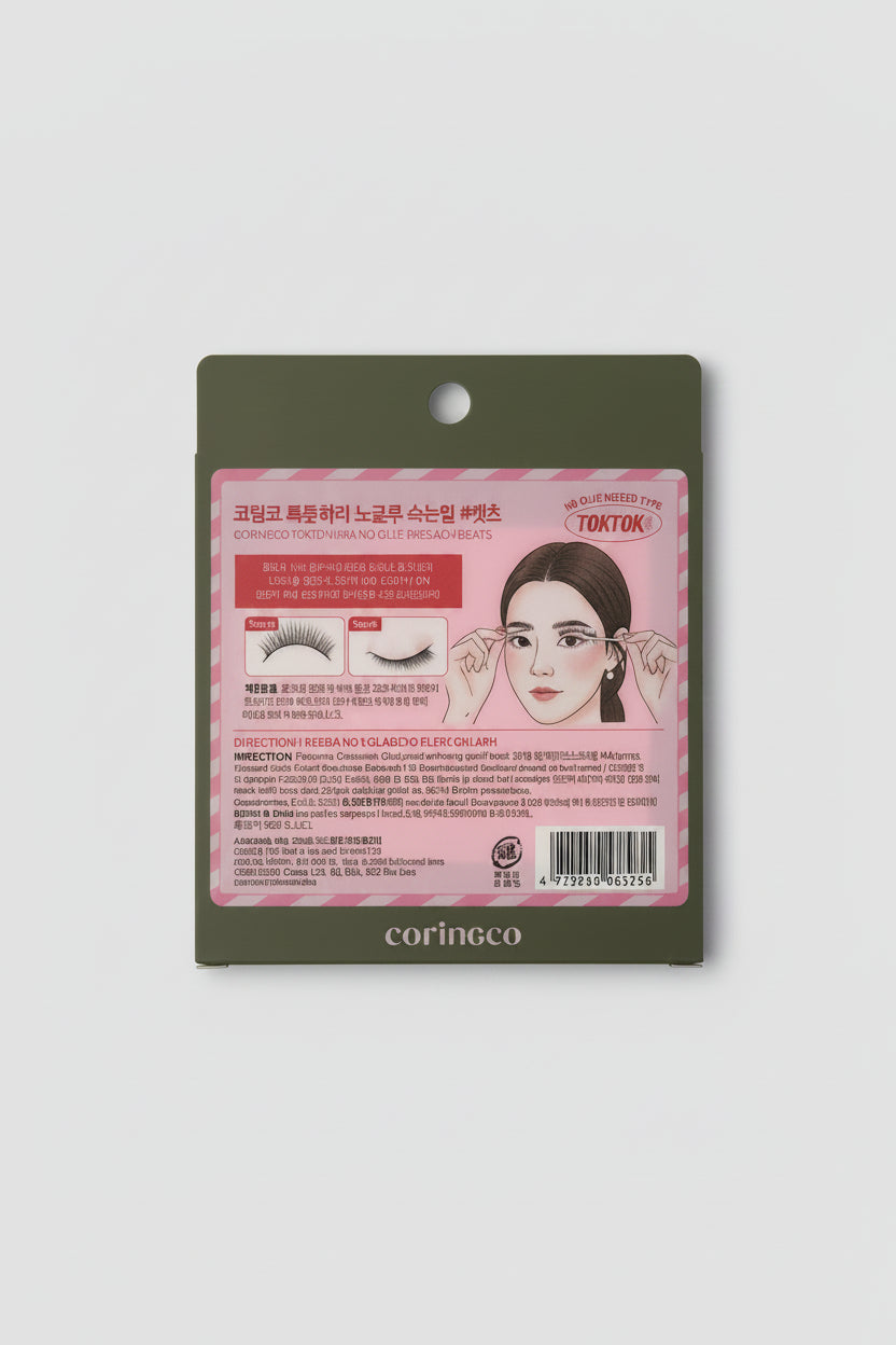 CORINGCO TOKTOK HARA NO GLUE NEEDED EYELASHES CATS STYLE